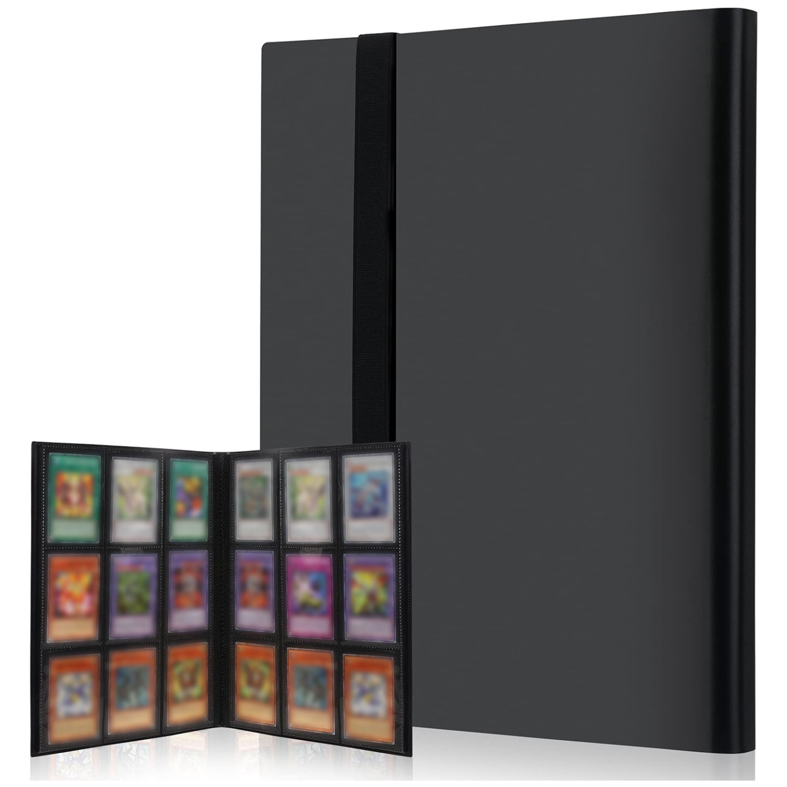 Card Penny Sleeve - MTG、遊戯王、CCG、ボードゲーム用の360枚収納可能なカードバインダー、ポケット付きカードホルダー、持ち運び可能な写真カードコレクションブック、コレクター向け。