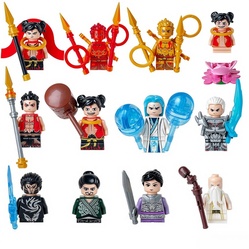 Building Block Mini - ブロック、フィギュア、人形、おもちゃ、ミニフィギュア、子供向けおもちゃ、誕生日プレゼント、アニメキャラクター