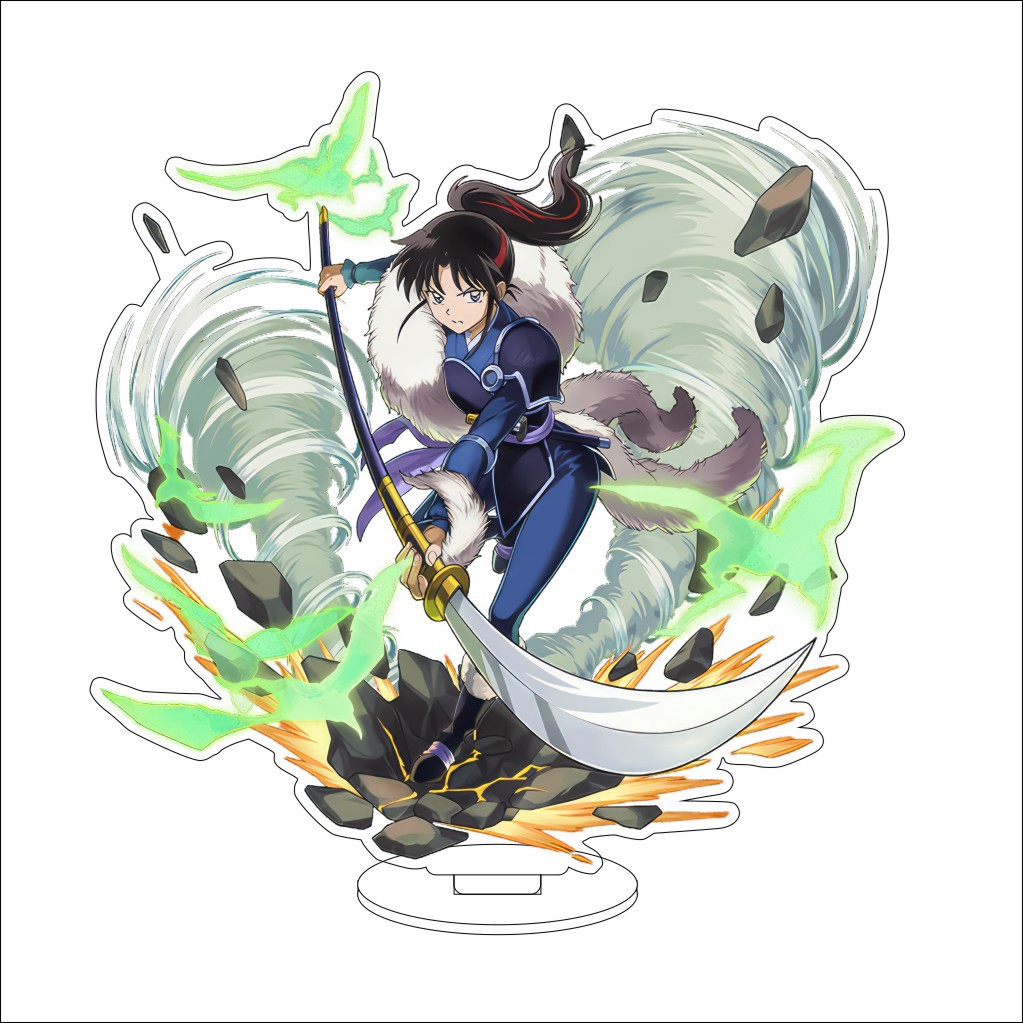 16cmのアニメ「犬夜叉」の登場人物、里宮、霊、キキョ、殺生 - Figma Stand Set のレビューと価格