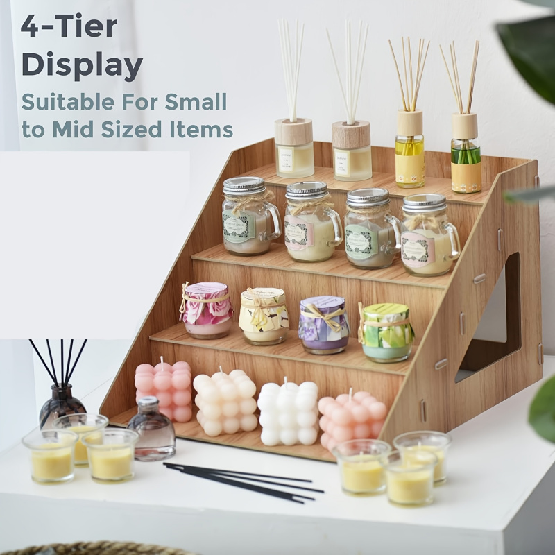 木製ディスプレイラック、農産物直売所や工芸品展示会用のスタン - Pop Display Shelf のレビューと価格