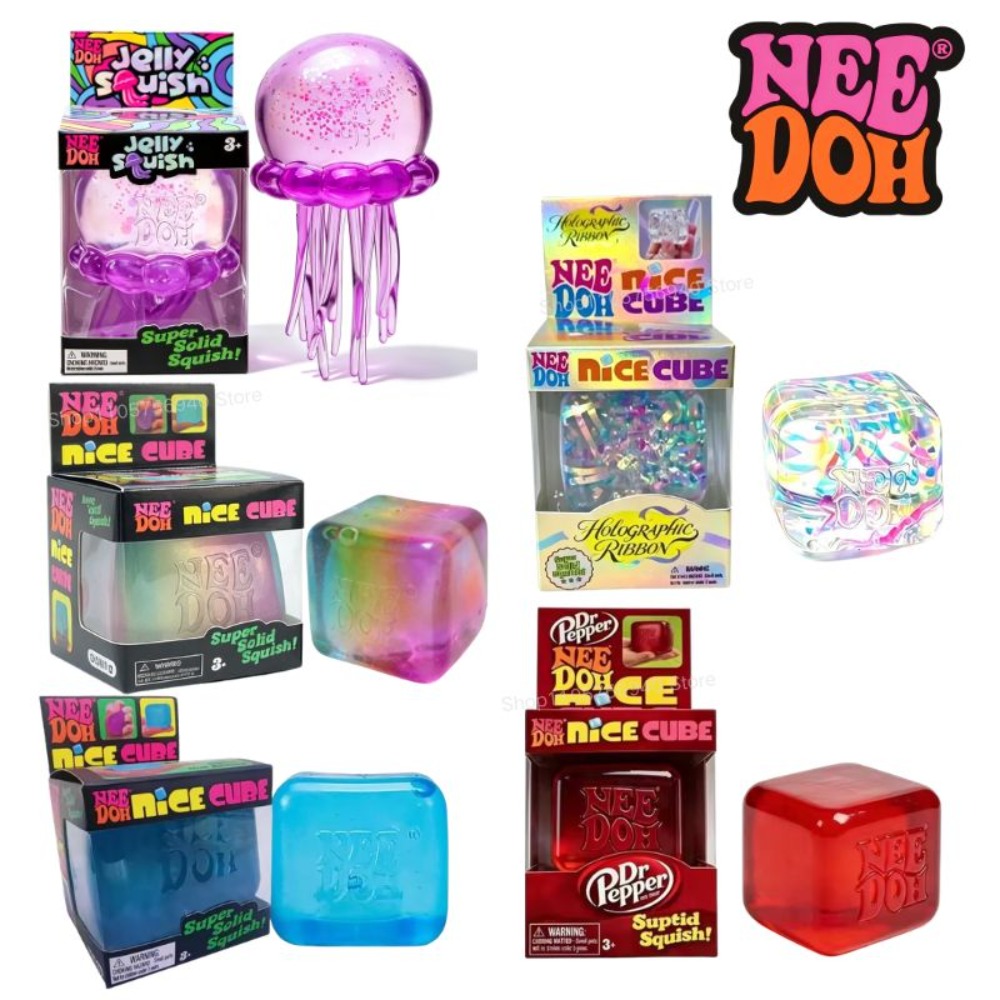 Schylling Nee Doh クラゲ＆キューブ スクイ - Fidget Cube Original のレビューと価格