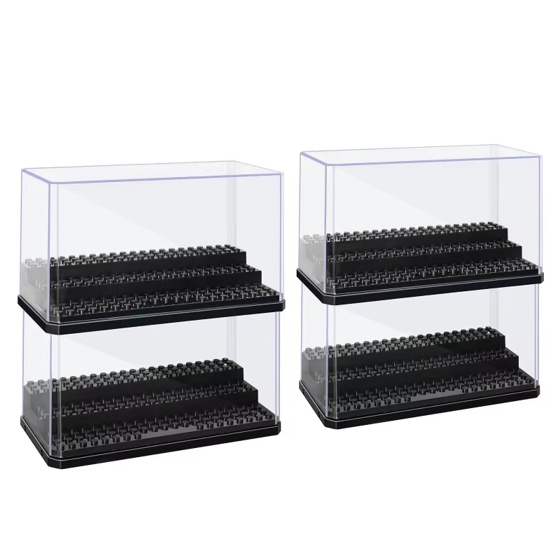 アクリル製ミニフィギュア用ディスプレイケース。積み重ね可能で - Building Block Mini のレビューと価格