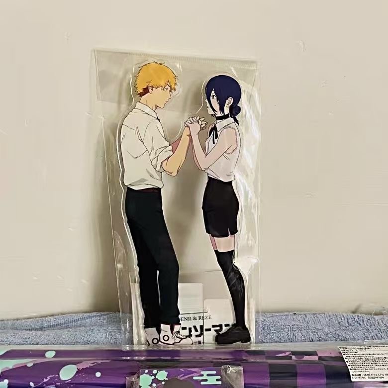 アニメのアクリルスタンド、レゼ、アーク、デンジのコスプレスタ - Figma Stand Set のレビューと価格