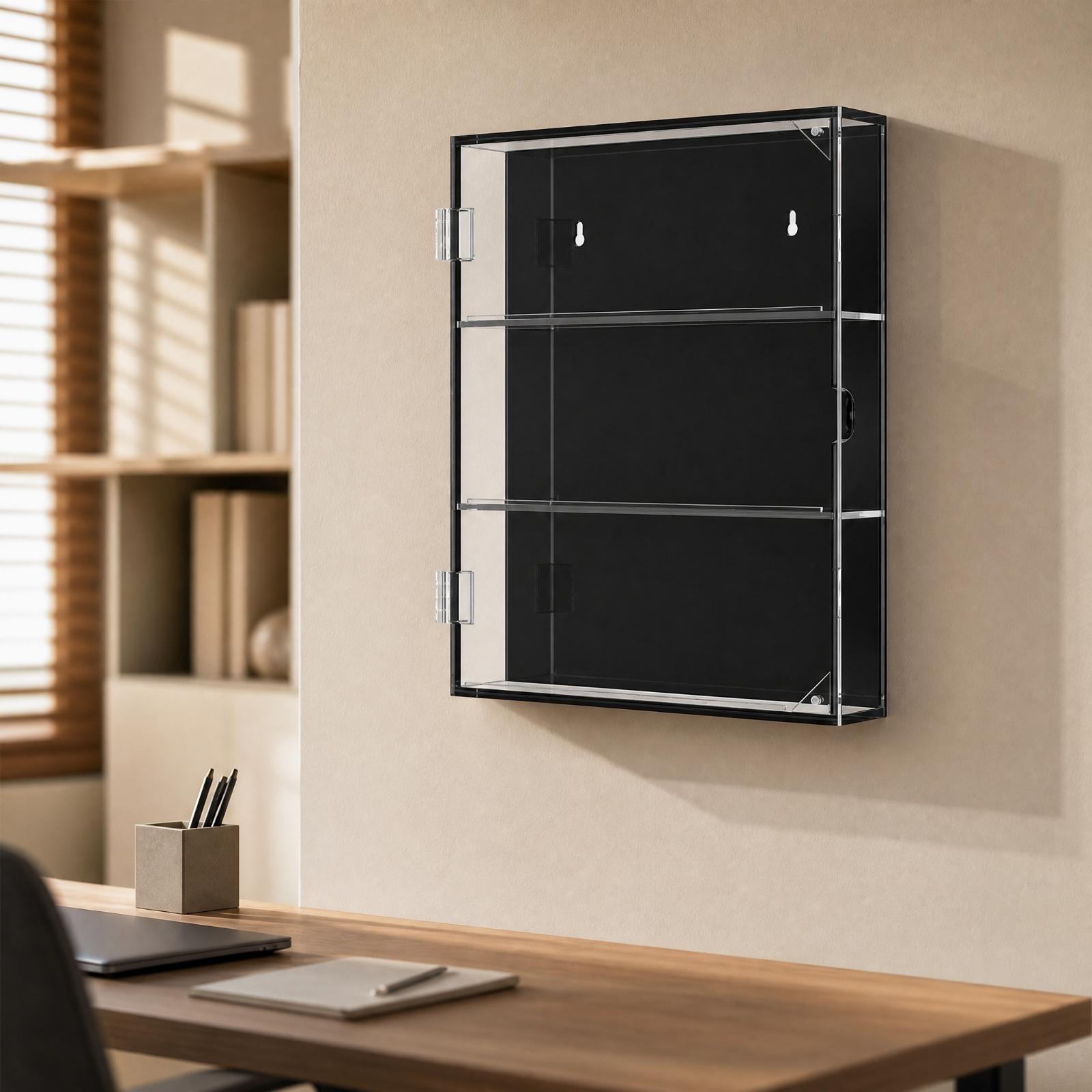 壁掛け式のアクリル製トレーディングカードディスプレイケース。 - Display Case Acrylic のレビューと価格
